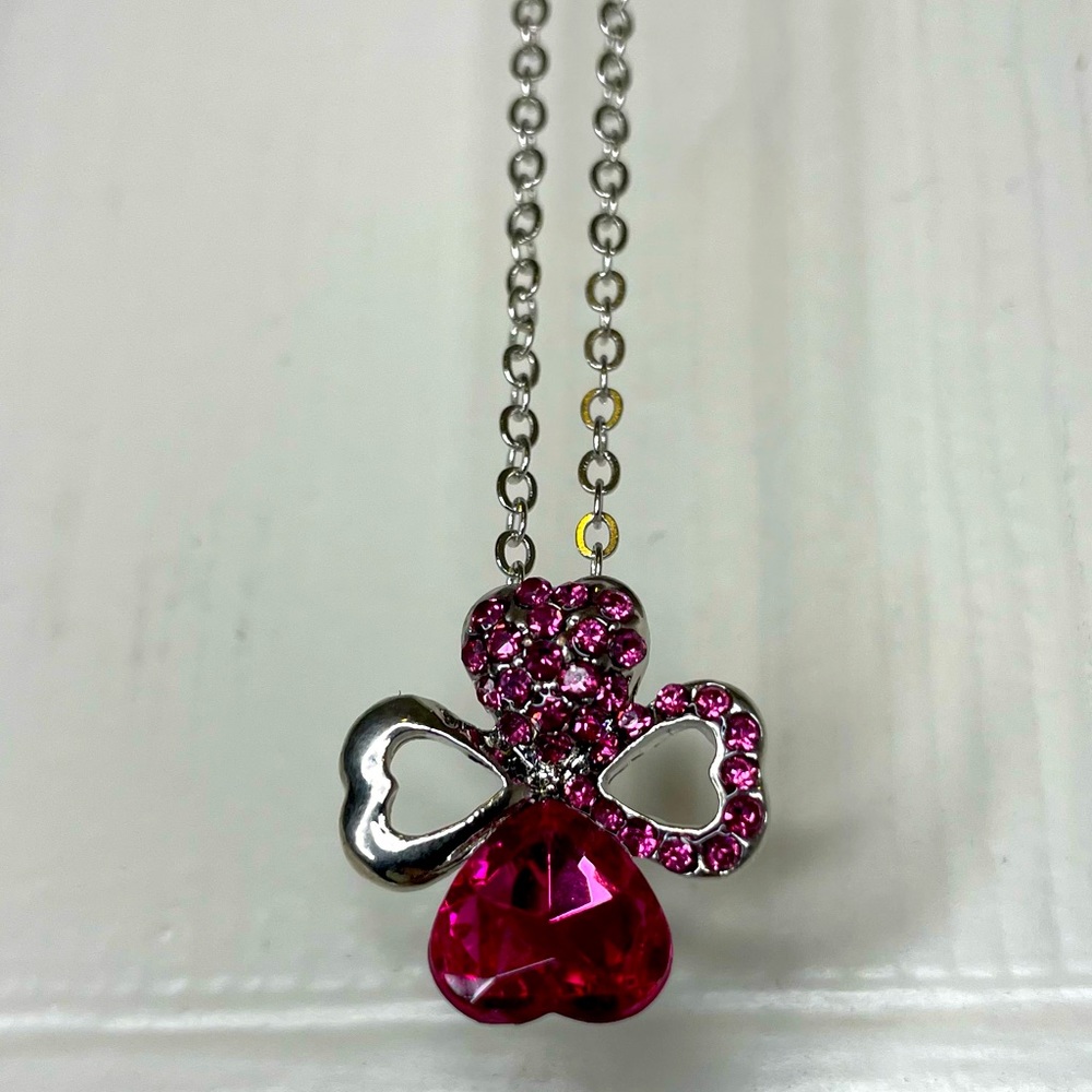 NEW Pink Heart Necklace